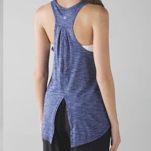 Lululemon Salute the Sun Tank Heathered Hero Blue
